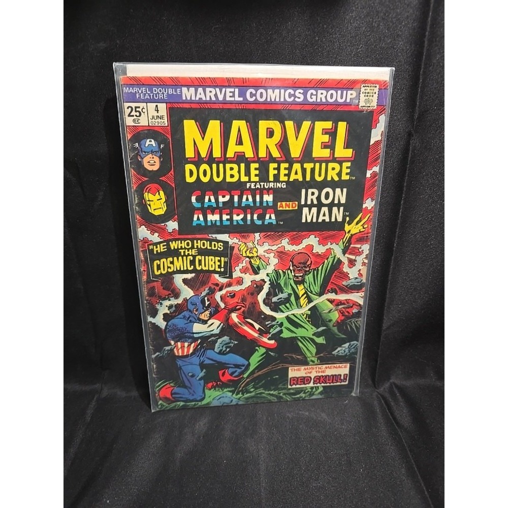 Marvel Double Feature 4 Marvel 1974 Captain America Iron Man Red Skull